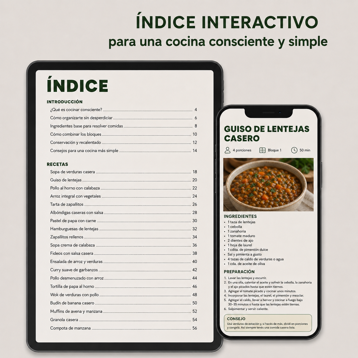 Fideos, puré, polenta, zapallo, acelga — las bases de tus combinaciones semanales.